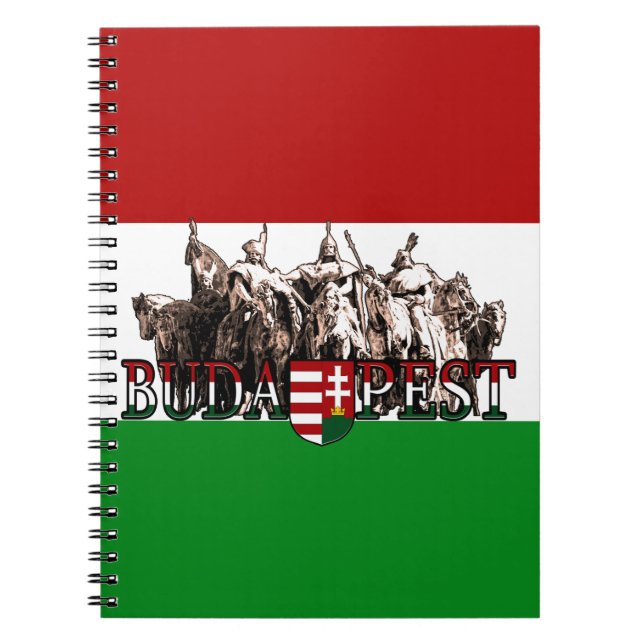 Budapest Heroes Hungary Flagga Anteckningsbok (Framsidan)