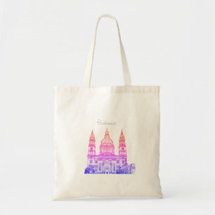 Budapest Hungary Architecture Sketch Tote Bag Tygkasse