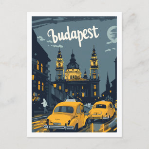 Budapest Hungary Berömd Travel Ställe vykort