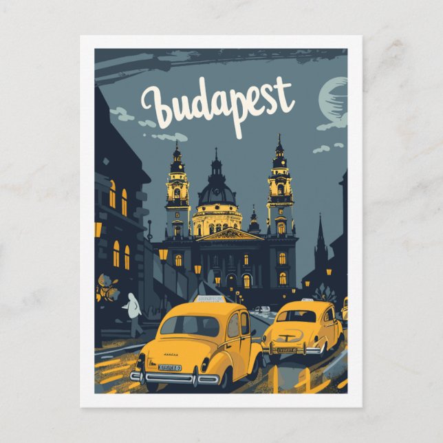 Budapest Hungary Berömd Travel Ställe vykort (Framsida)