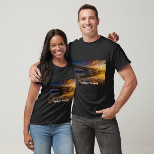 Budapest Hungary Bridge Donau River Architecture T Shirt