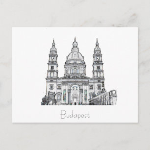 Budapest Hungary City Architecture-vykort Vykort