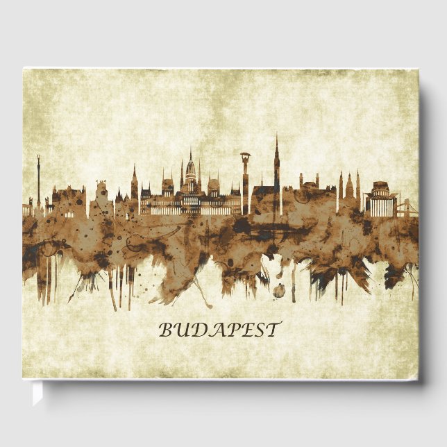 Budapest Hungary Cityscape Gästböcker (Framsida)