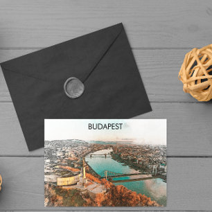 Budapest Hungary Donanube Panorama View Vykort