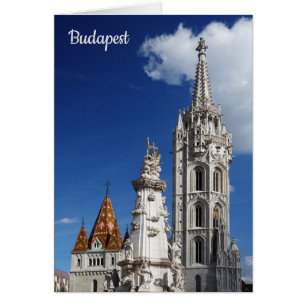 Budapest Hungary Matthias Church Hälsningskort