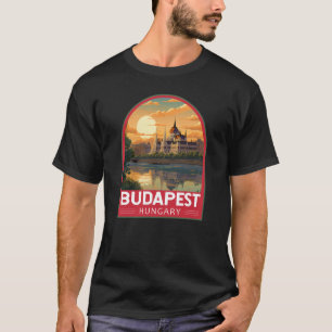 Budapest Hungary Travel Art Vintage T Shirt