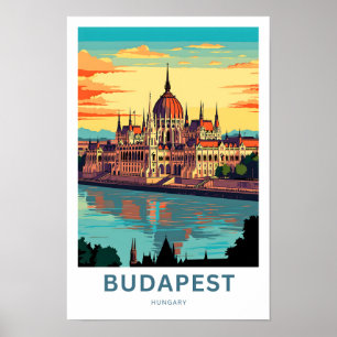 Budapest Hungary Travel Skriv ut Poster