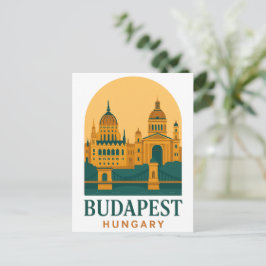 Budapest Hungary Vintage Travel Postcard – Retro Vykort