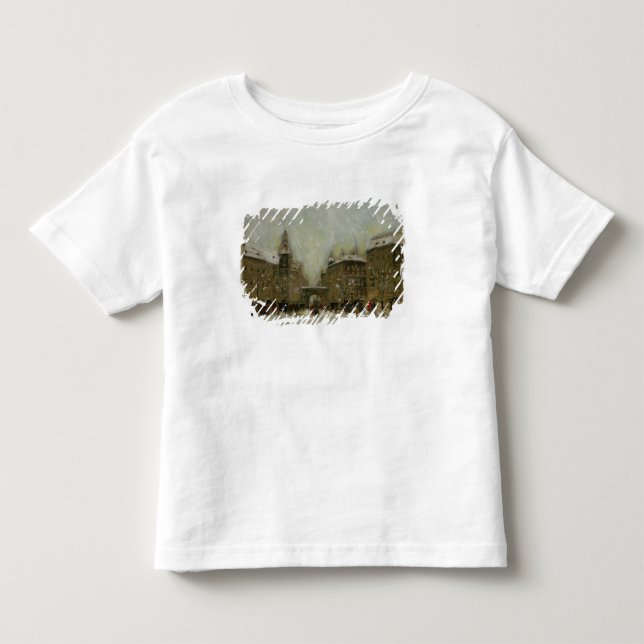 Budapest i snön tee shirt (Framsida)