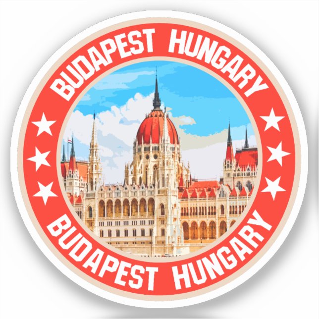 Budapest Klistermärken (Framsida)