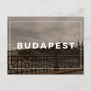 Budapest Liberty Bridge-vykort Vykort