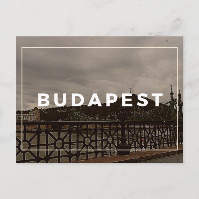 Budapest Liberty Bridge-vykort Vykort (Framsida)