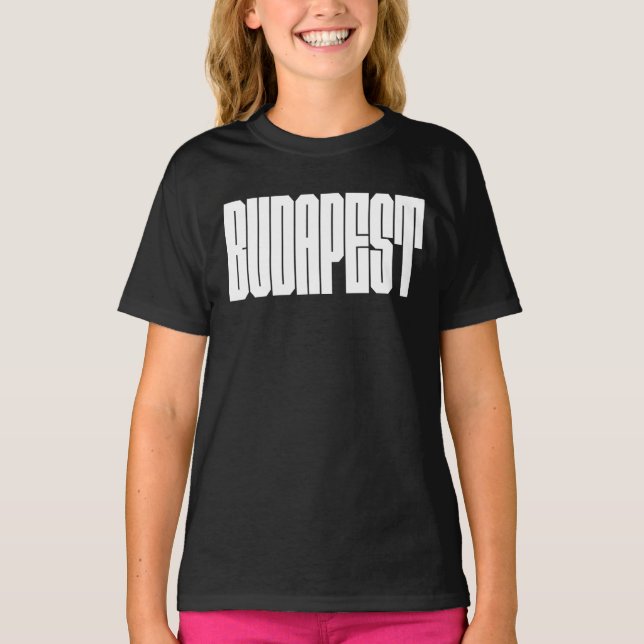 Budapest logodesign t shirt (Framsida)