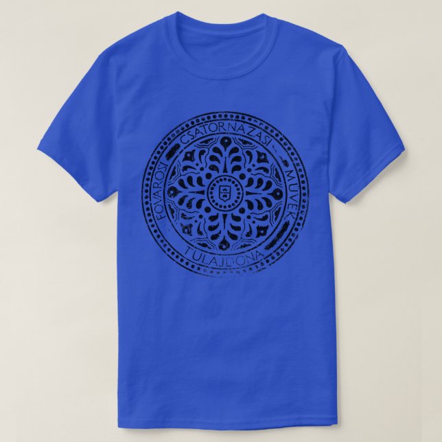 Budapest Manhole Cover 2 T Shirt (Design framsida)