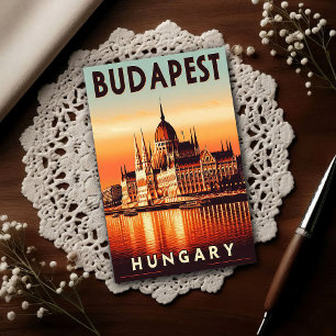 Budapest nattetid – En vintage resa Vykort