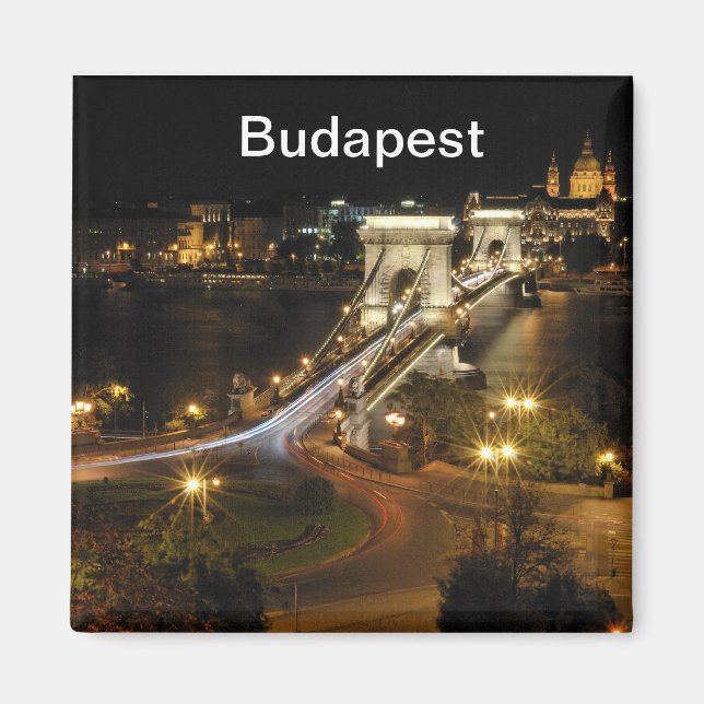 Budapest nightscape magnet (Framsidan)