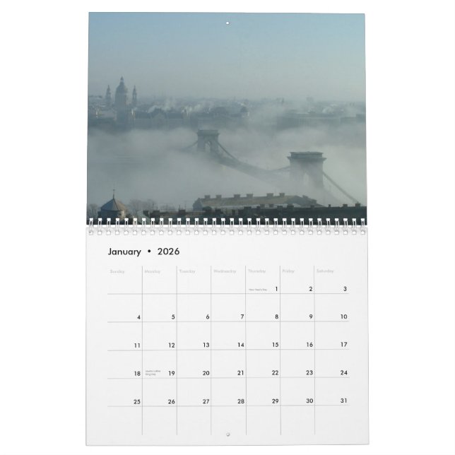 Budapest och Danuben - 2013 Kalender (Jan 2026)