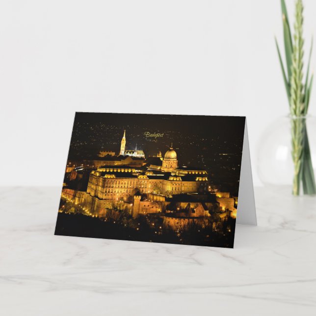 Budapest på natten kort (Framsida)