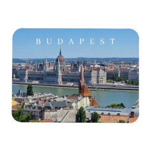 Budapest panoramasmagnet för visning av kylskåp magnet