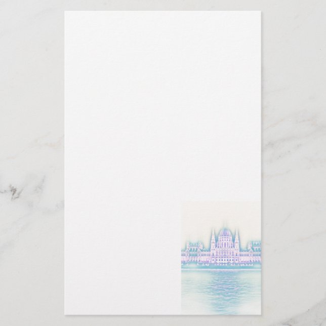 Budapest parlament Ungern Brevpapper (Framsida)