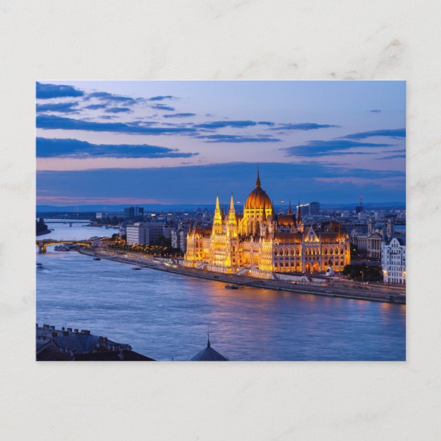 Budapest Parlament Vykort (Framsida)