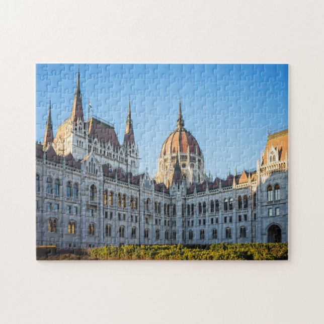 Budapest-parlamentet Bygger Jigszawa Puzzle Pussel (Horisontell)