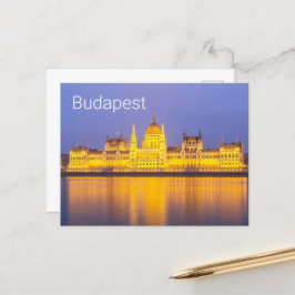Budapest-parlamentet Panorama Ungern Helgdag Helg Vykort
