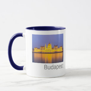 Budapest-parlamentet Panorama Ungern Helgdag Mugg