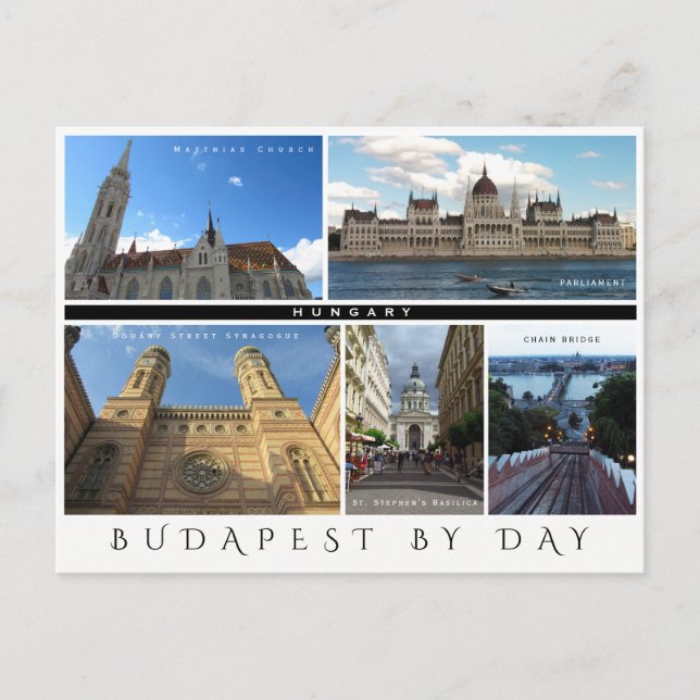 Budapest per dag vykort (Framsida)