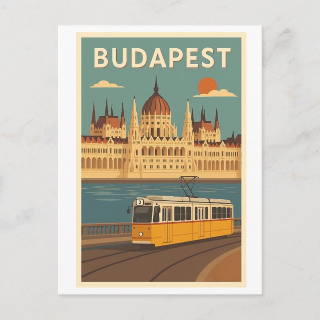 Budapest postcard vykort (Framsida)