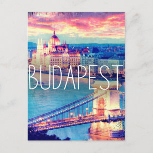 Budapest - poster vintage vykort