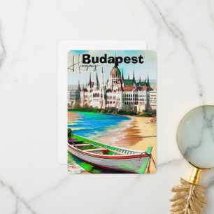Budapest Resa vykort Konst, Ungern Resa vykort