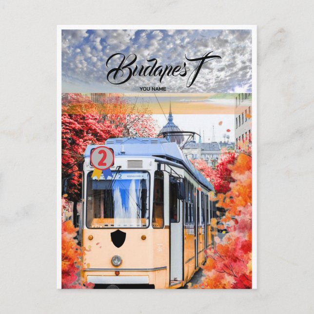 Budapest Resebrev Konst, Ungern Resebrev Vykort (Framsida)