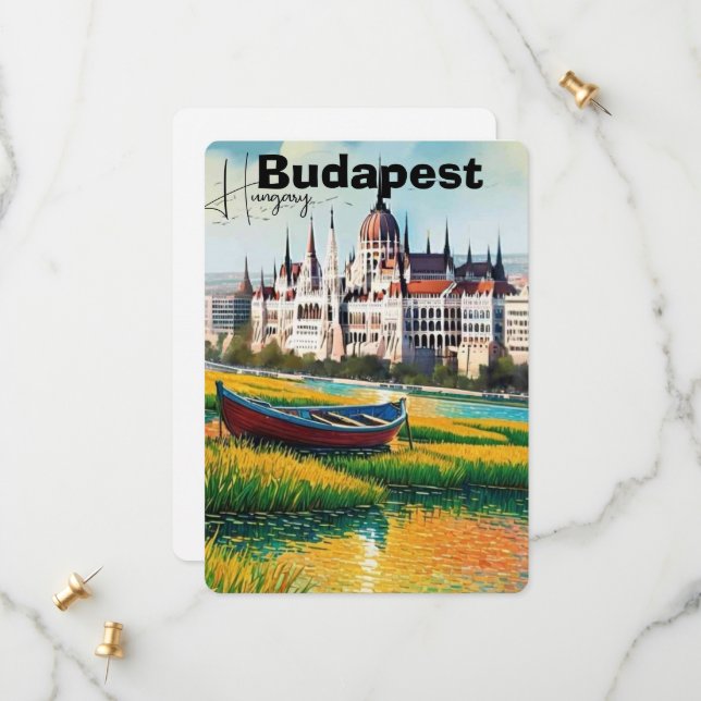 Budapest Reseminnen Konst, Ungern Reseminnen Spara Datumet (Fram/Back In Situ)