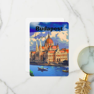 Budapest Resemotiv Konst, Ungern Resemotiv Tack Kort