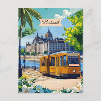 Budapest Resor Postkort Konst, Ungern Resor Postko Vykort