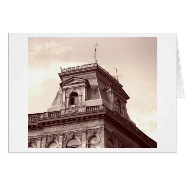 Budapest Rooftop Hälsningskort (Framsidan Horizontal)