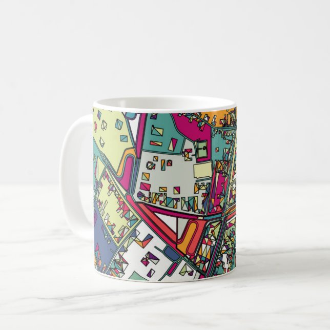 Budapest stadskarta för Ungern | Kaffemugg (Framsida vänster)