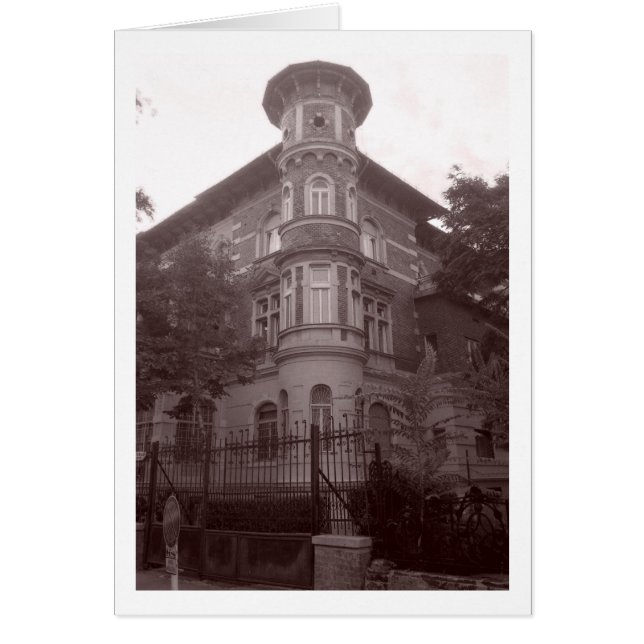 Budapest Streetcorner Hälsningskort (Framsidan)