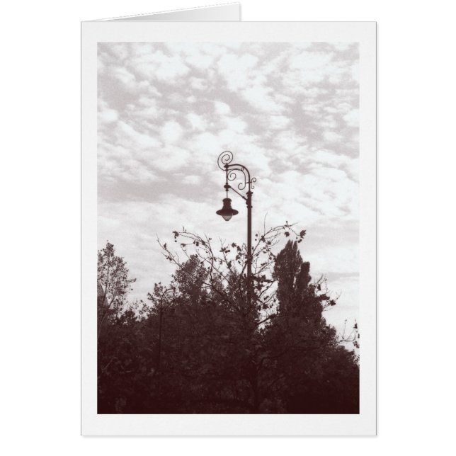 Budapest Streetlight Hälsningskort (Framsidan)