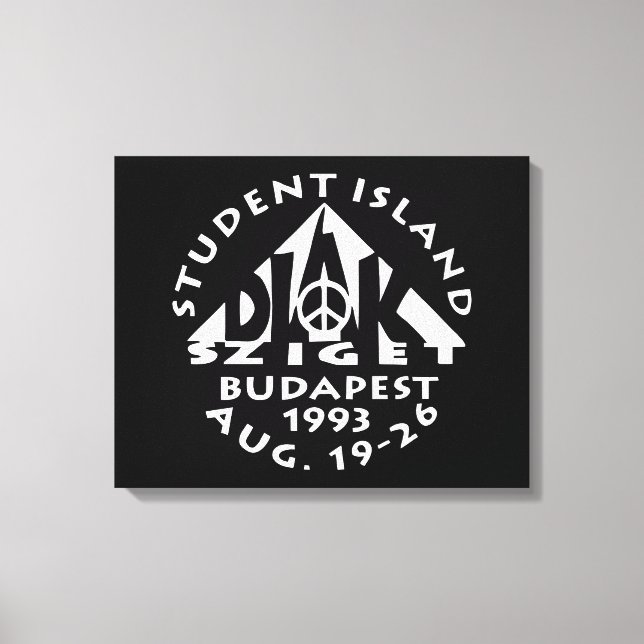 Budapest, Student, Diak Sziget, Sten poster Canvastryck (Framsida)