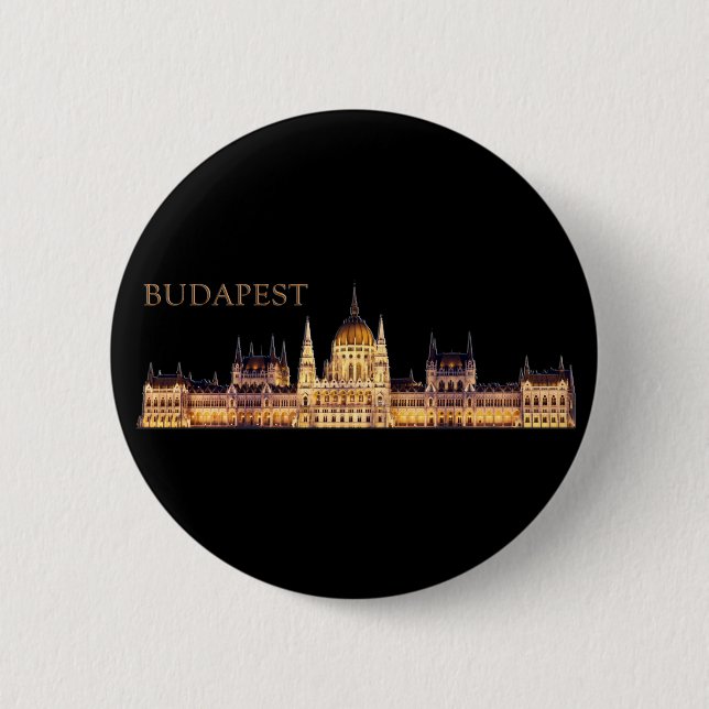 Budapest Travel Souvenir Knapp (Framsida)