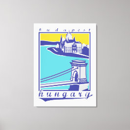Budapest, Ungern, affisch Canvastryck