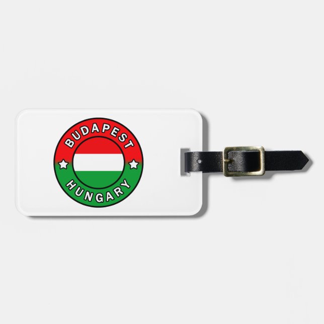 Budapest Ungern Bagagebricka (Horisontell Framsida)