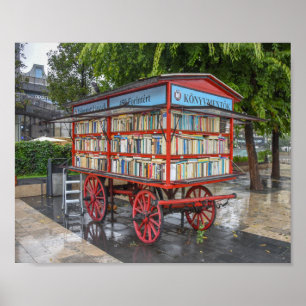 Budapest, Ungern, Bok Cart Poster