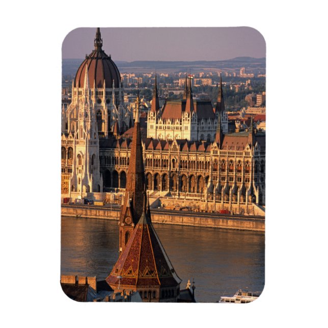 Budapest, Ungern, Donau, Parlament Magnet (Vertikal)