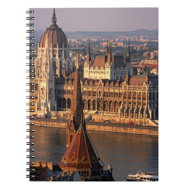 Budapest, Ungern, Donau, Parlamentet Anteckningsbok (Framsidan)
