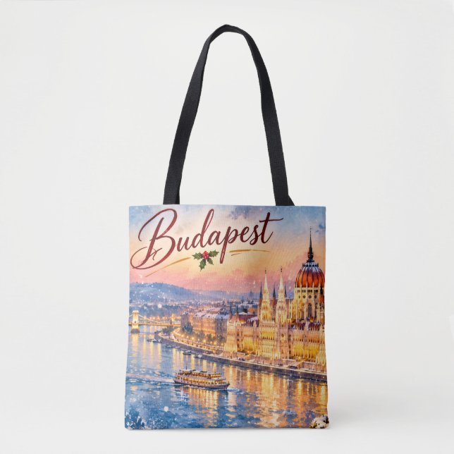Budapest Ungern Donau Parlamentet Jul Tygkasse (Framsida)