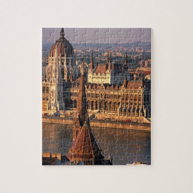 Budapest, Ungern, Donau, Parlamentet Pussel (Vertikal)