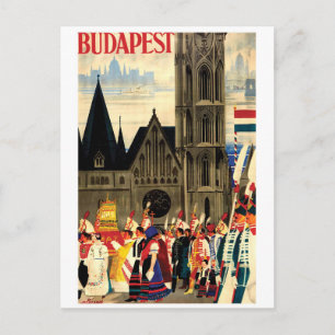 Budapest, Ungern. Folk i folksamlingslägen Vykort